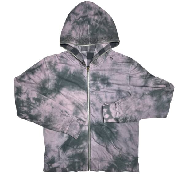 SUBSCRIPT 100% Cotton Y2K Reversible Hoodie Sword Embroidered Size Men's M - Picture 1 of 8